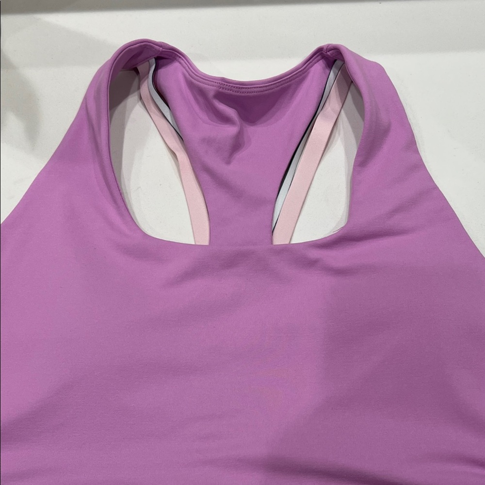Fabletics Lavender Racerback Sports Bra